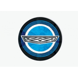 1965-66 Wire Wheel Cover Center Decal Blue Center Medallion 